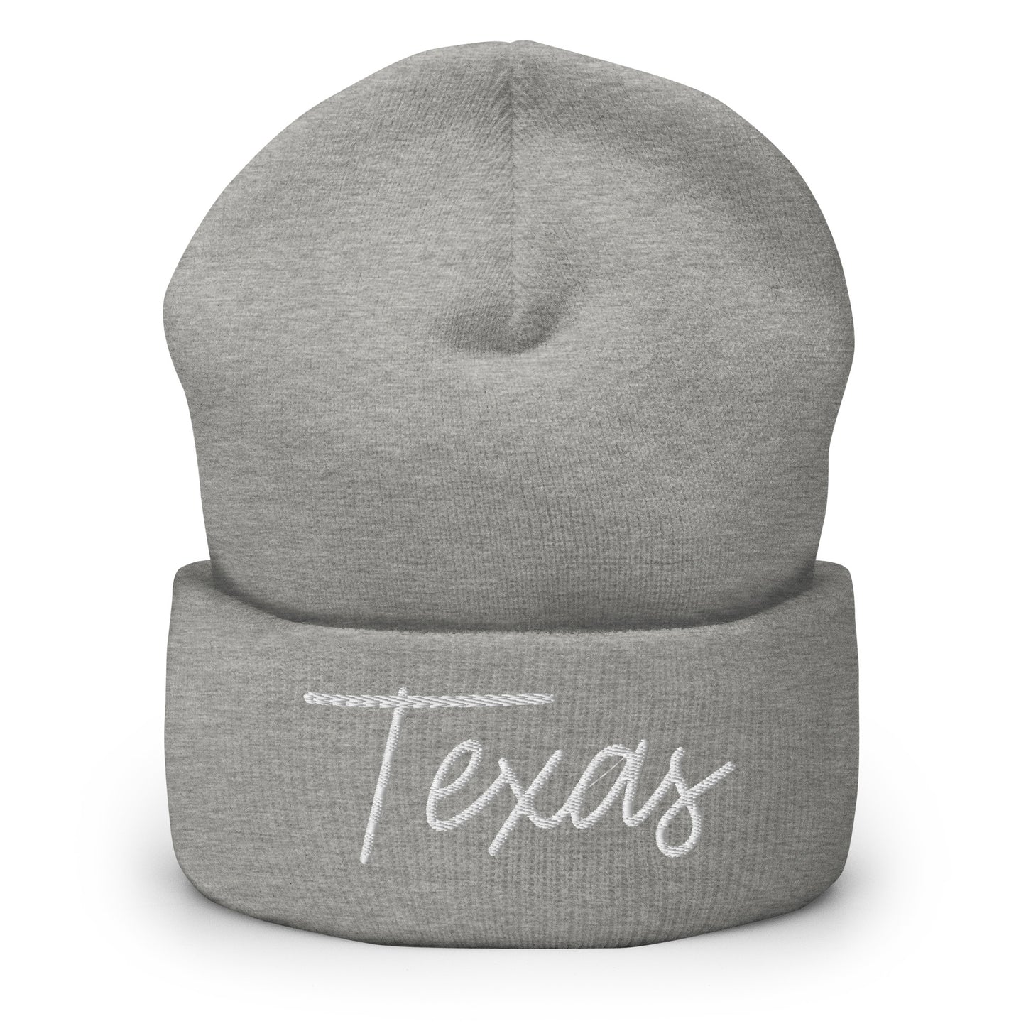 Texas Retro Script Cuffed Beanie Hat