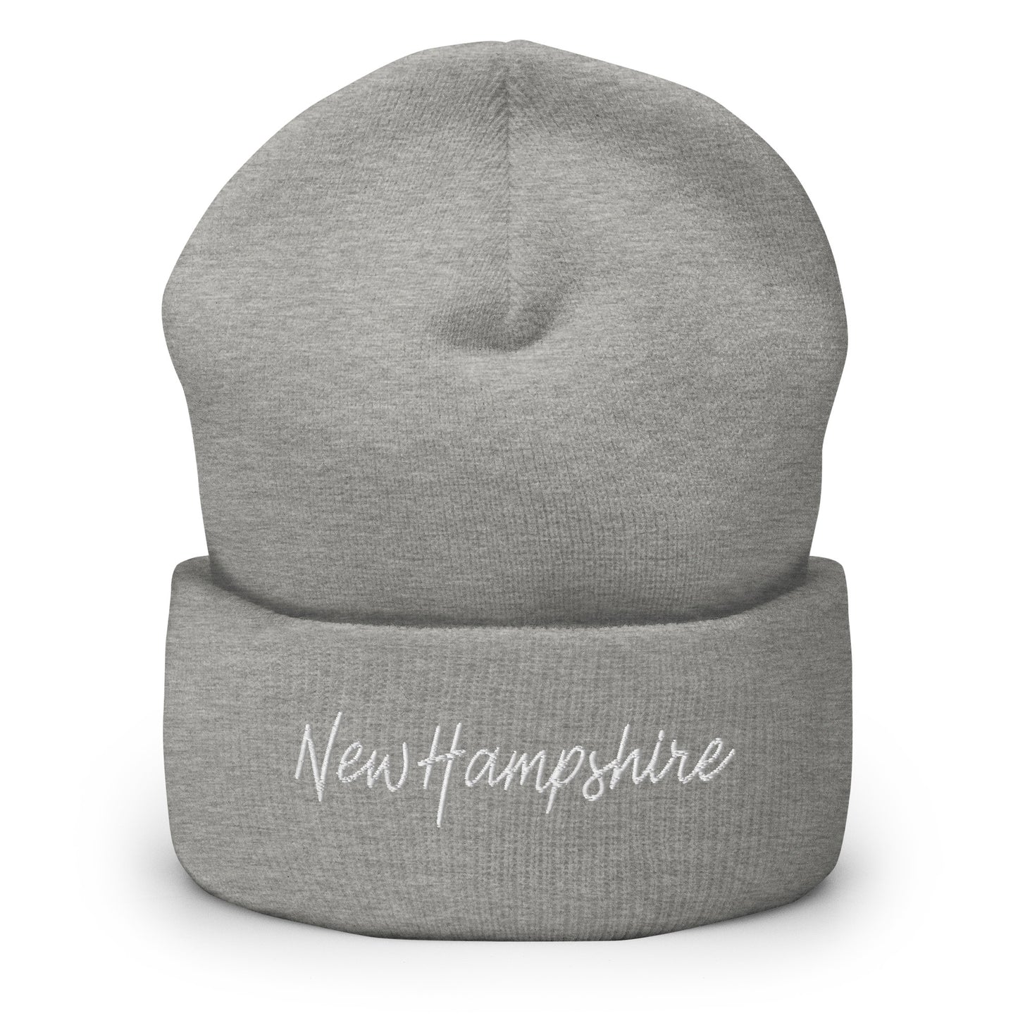 New Hampshire Retro Script Cuffed Beanie Hat