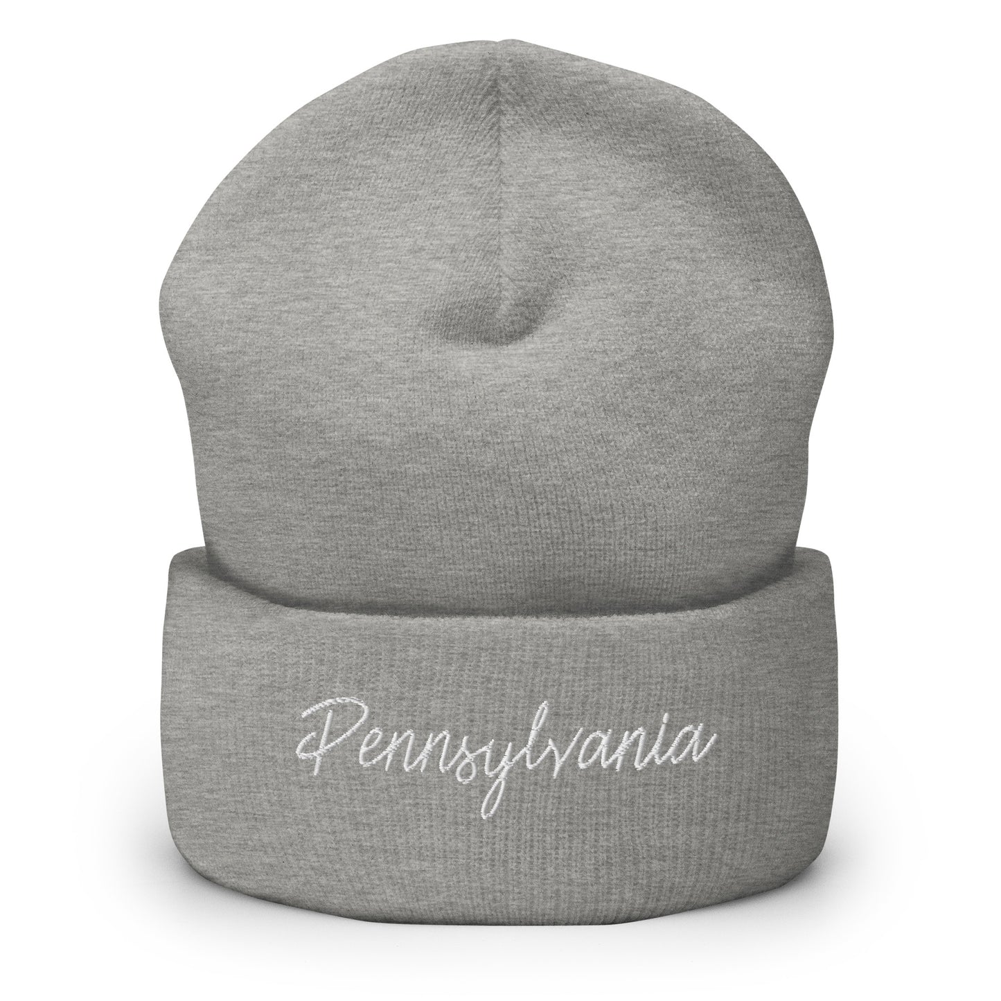 Pennsylvania Retro Script Cuffed Beanie Hat