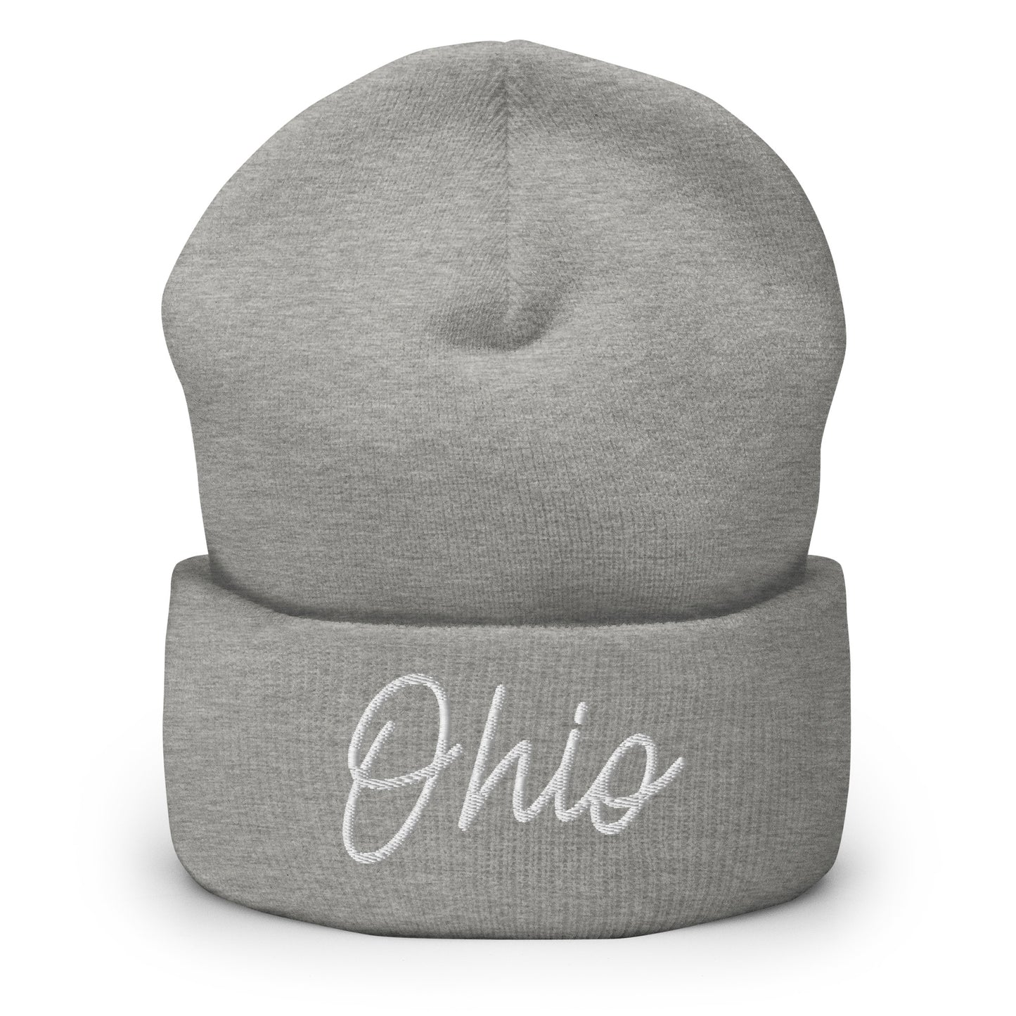 Ohio Retro Script Cuffed Beanie Hat