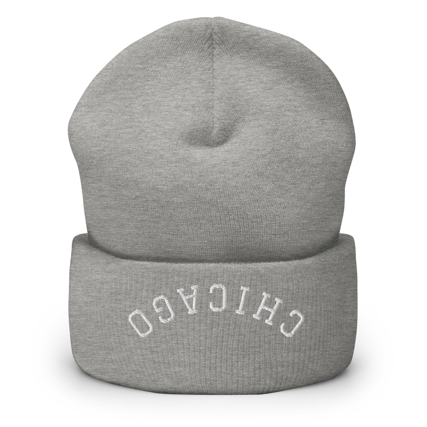 Chicago Upside Down Arch Cuffed Beanie Hat