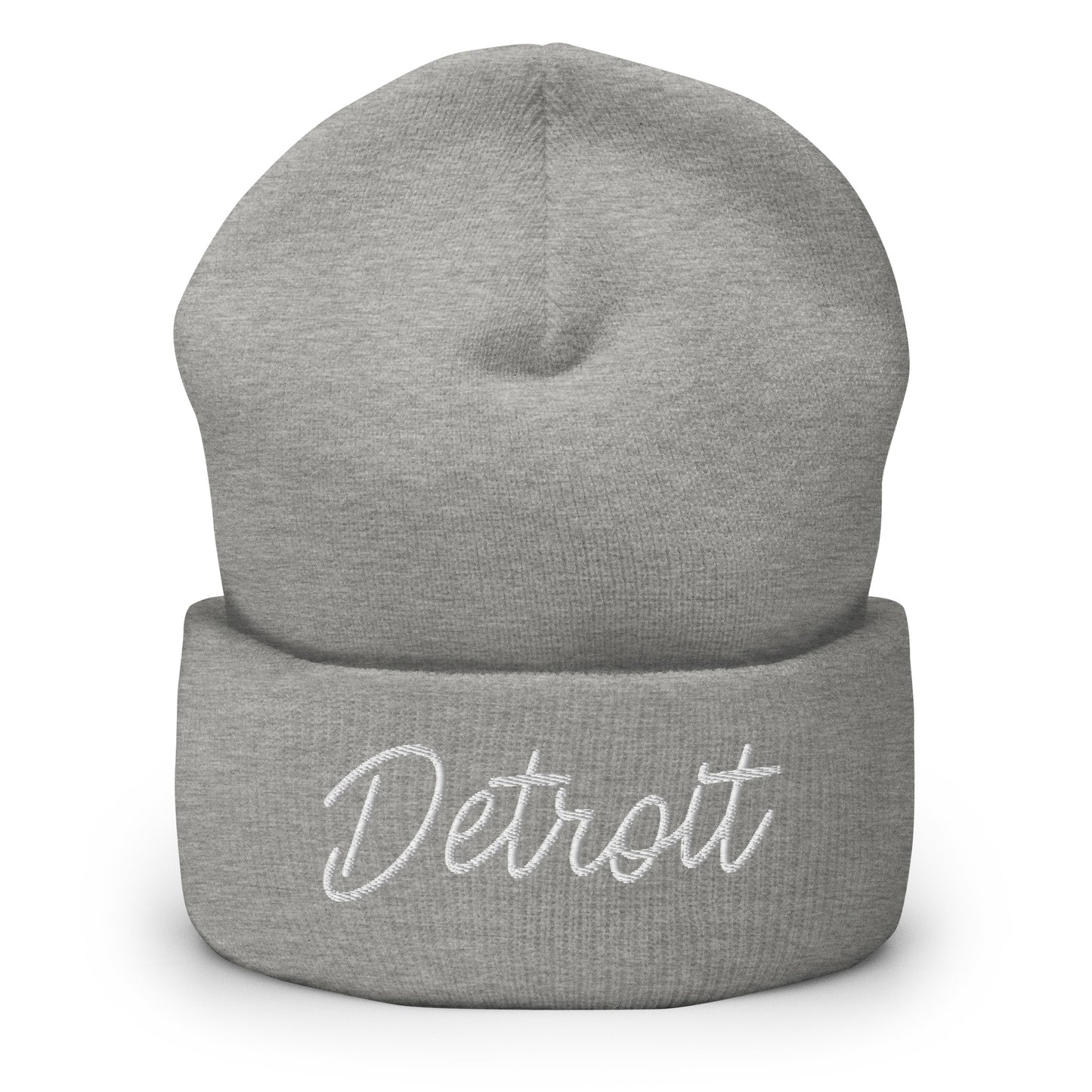 Detroit Retro Script Cuffed Beanie Hat