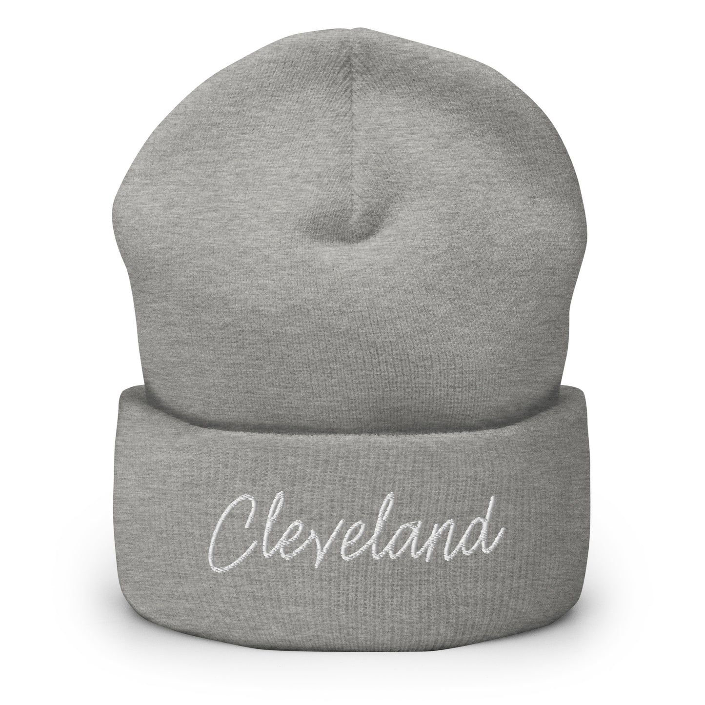 Cleveland Retro Script Cuffed Beanie Hat