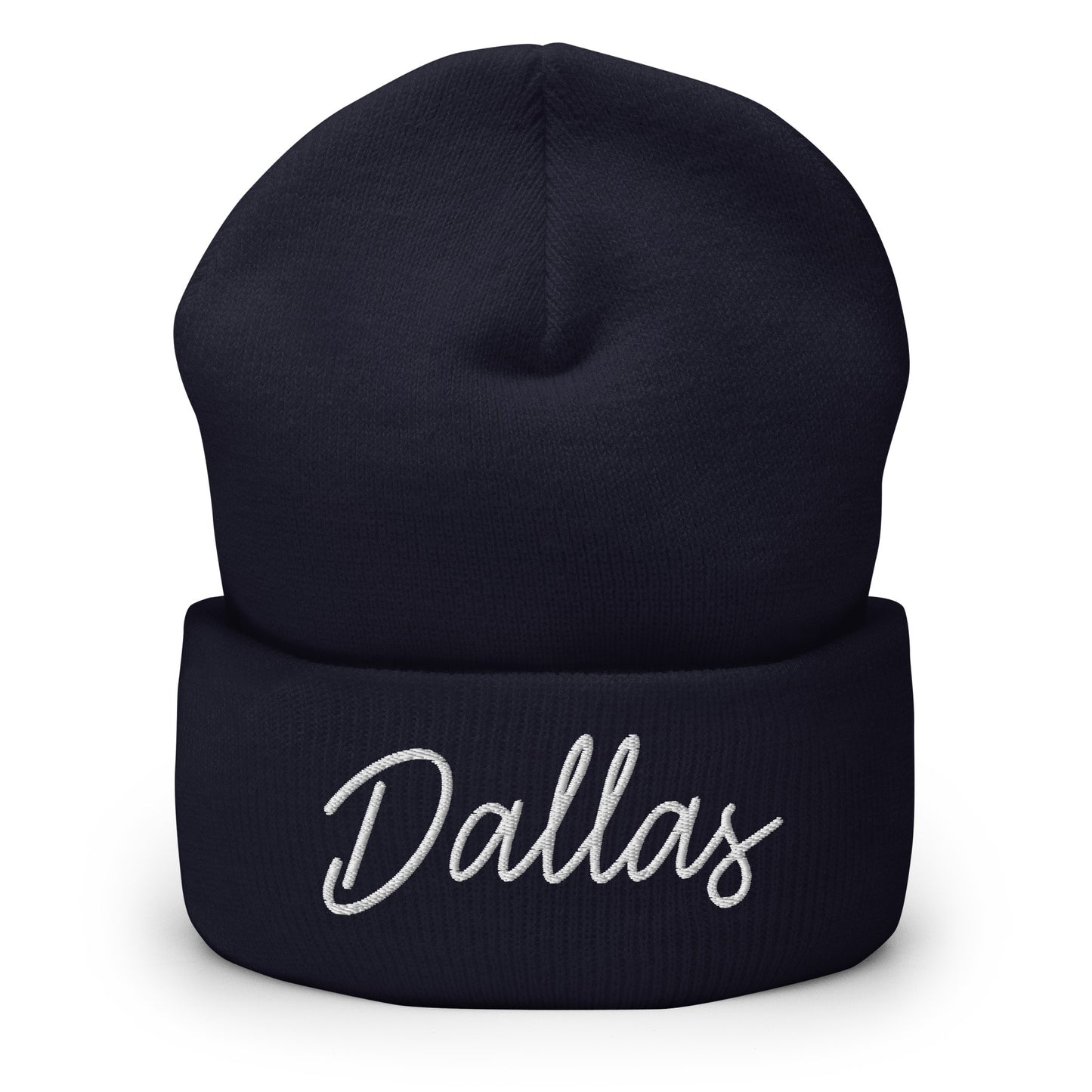 Dallas Retro Script Cuffed Beanie Hat