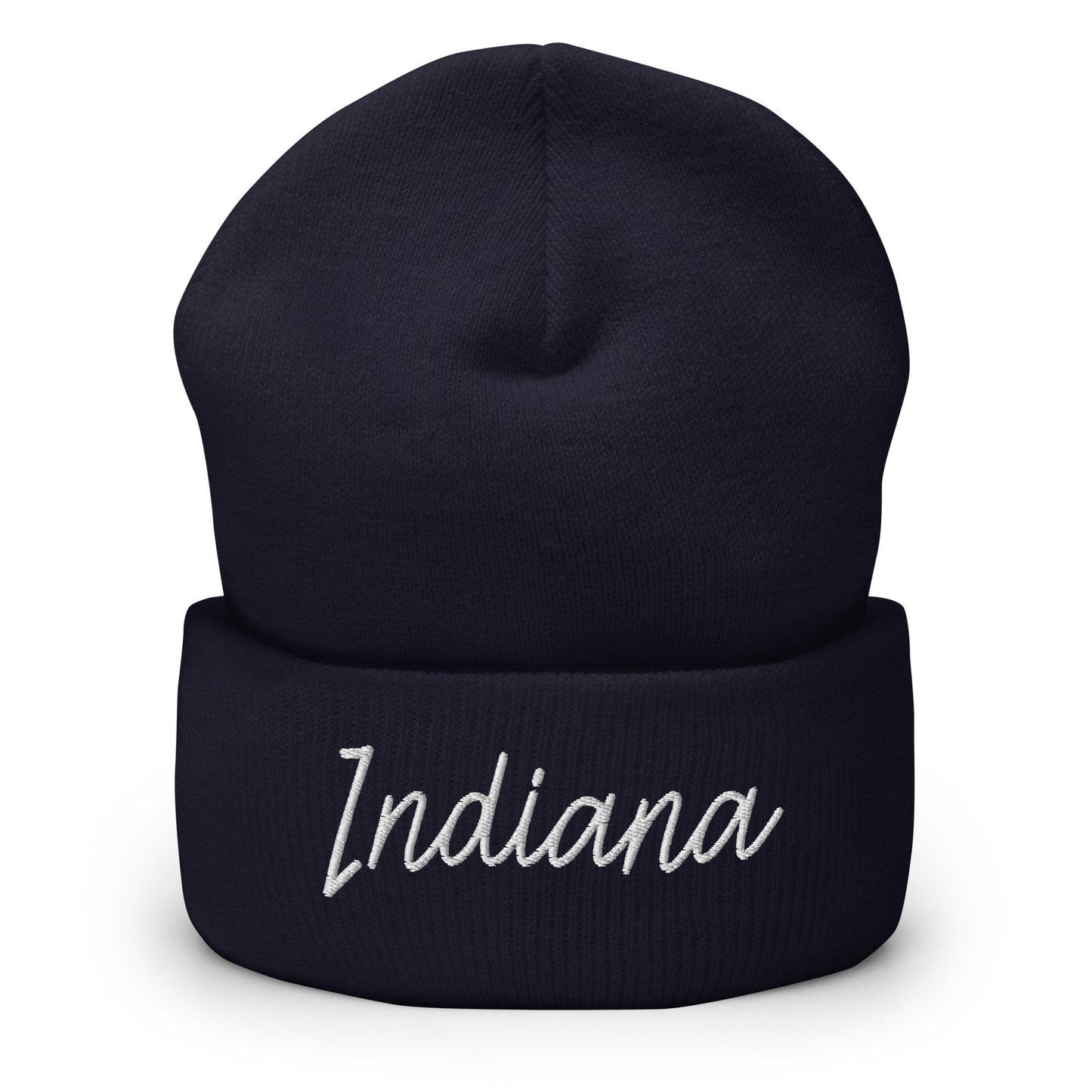 Indiana Retro Script Cuffed Beanie Hat