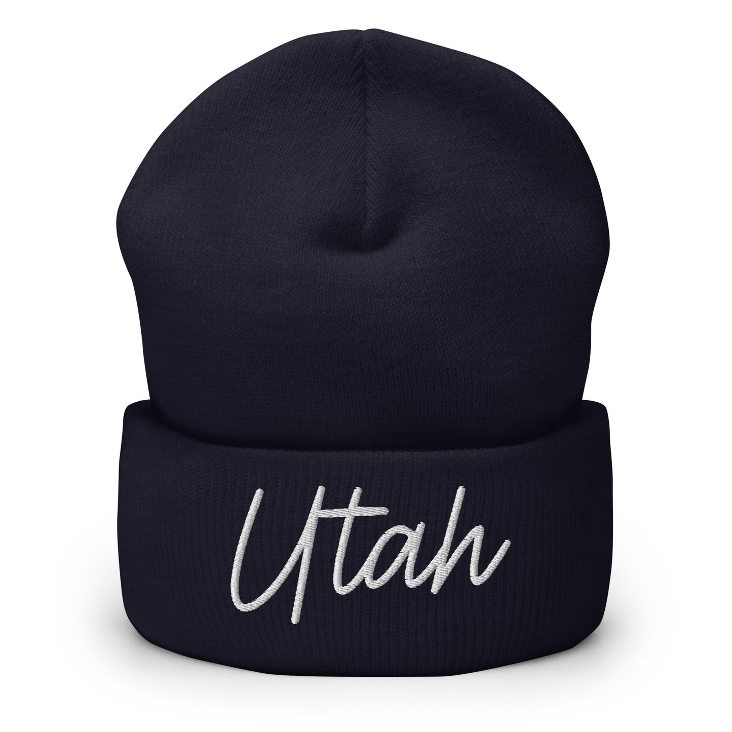 Utah Retro Script Cuffed Beanie Hat