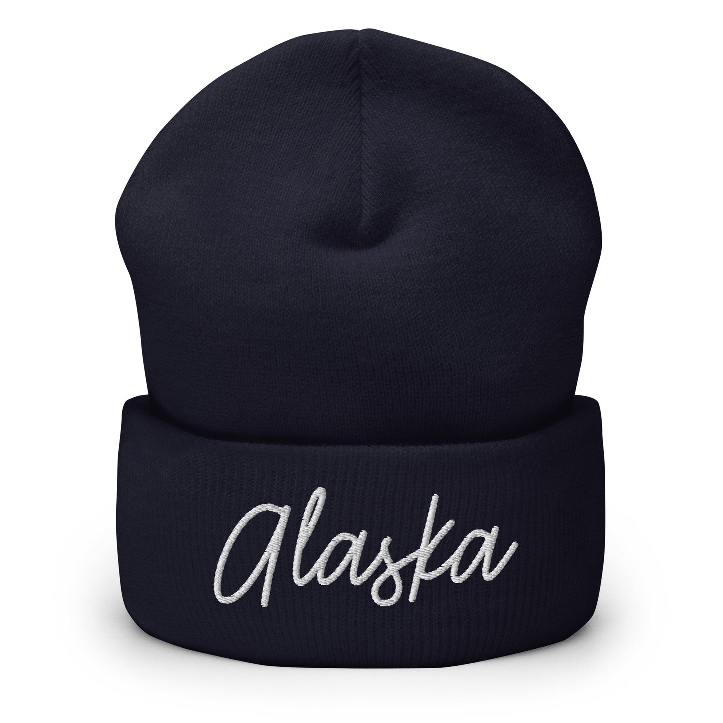 Alaska Retro Script Cuffed Beanie Hat