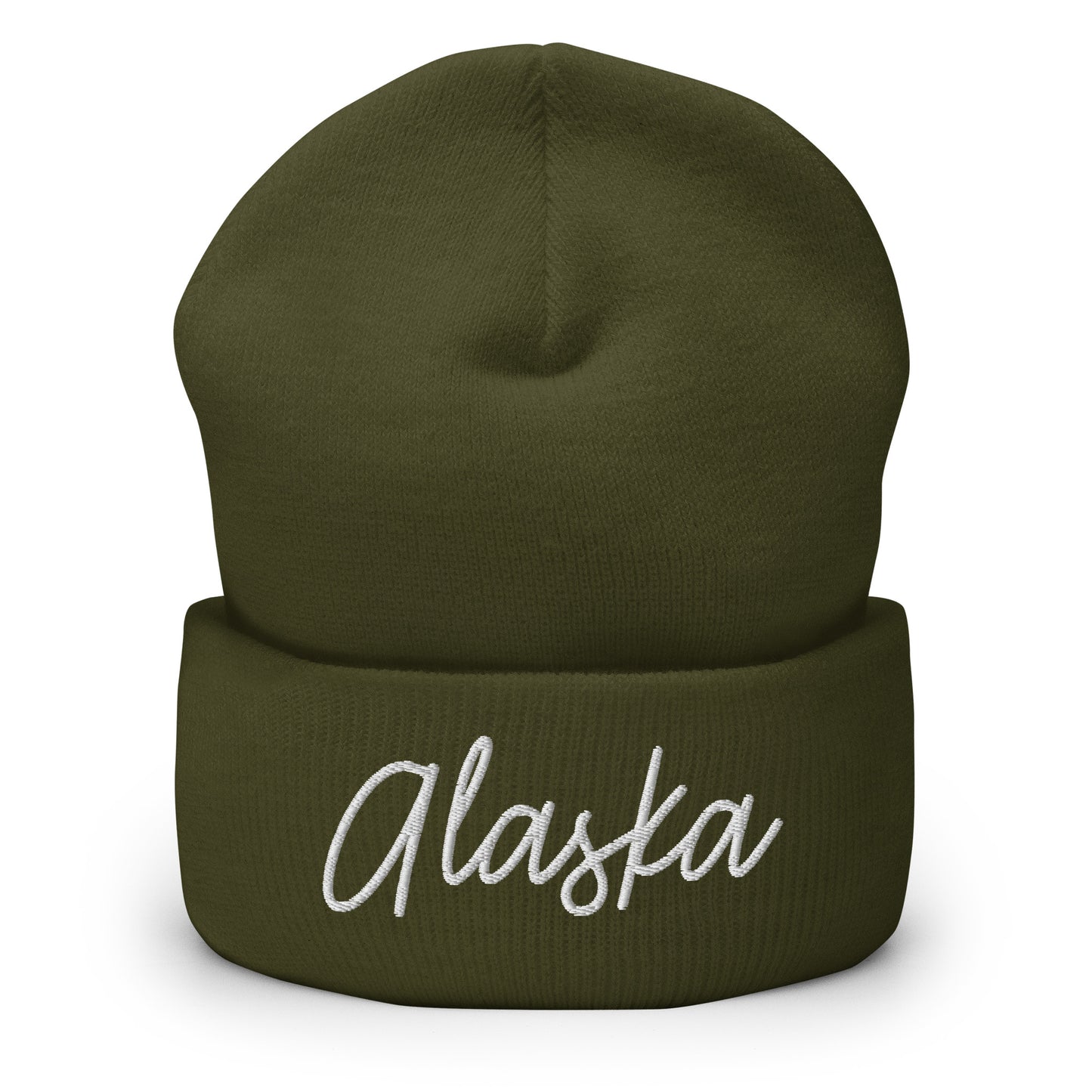 Alaska Retro Script Cuffed Beanie Hat