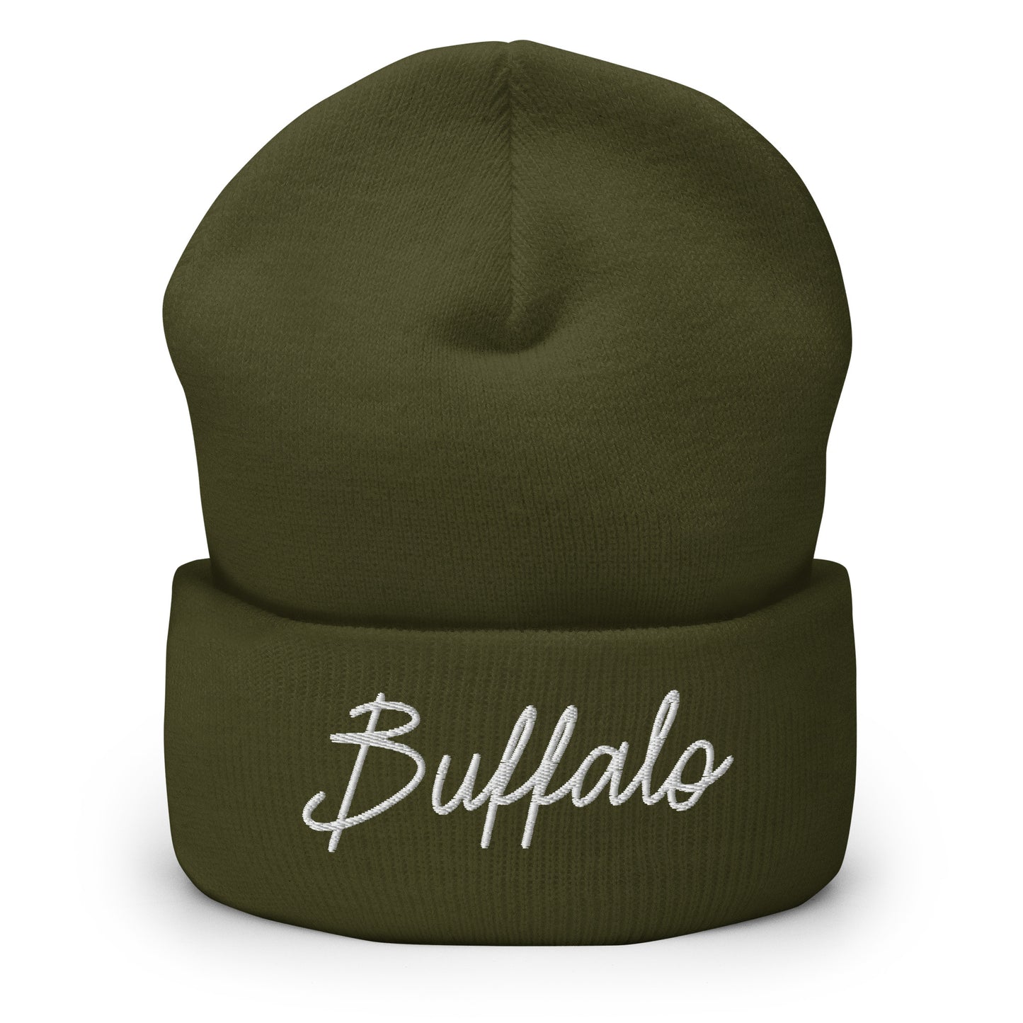 Buffalo Retro Script Cuffed Beanie Hat