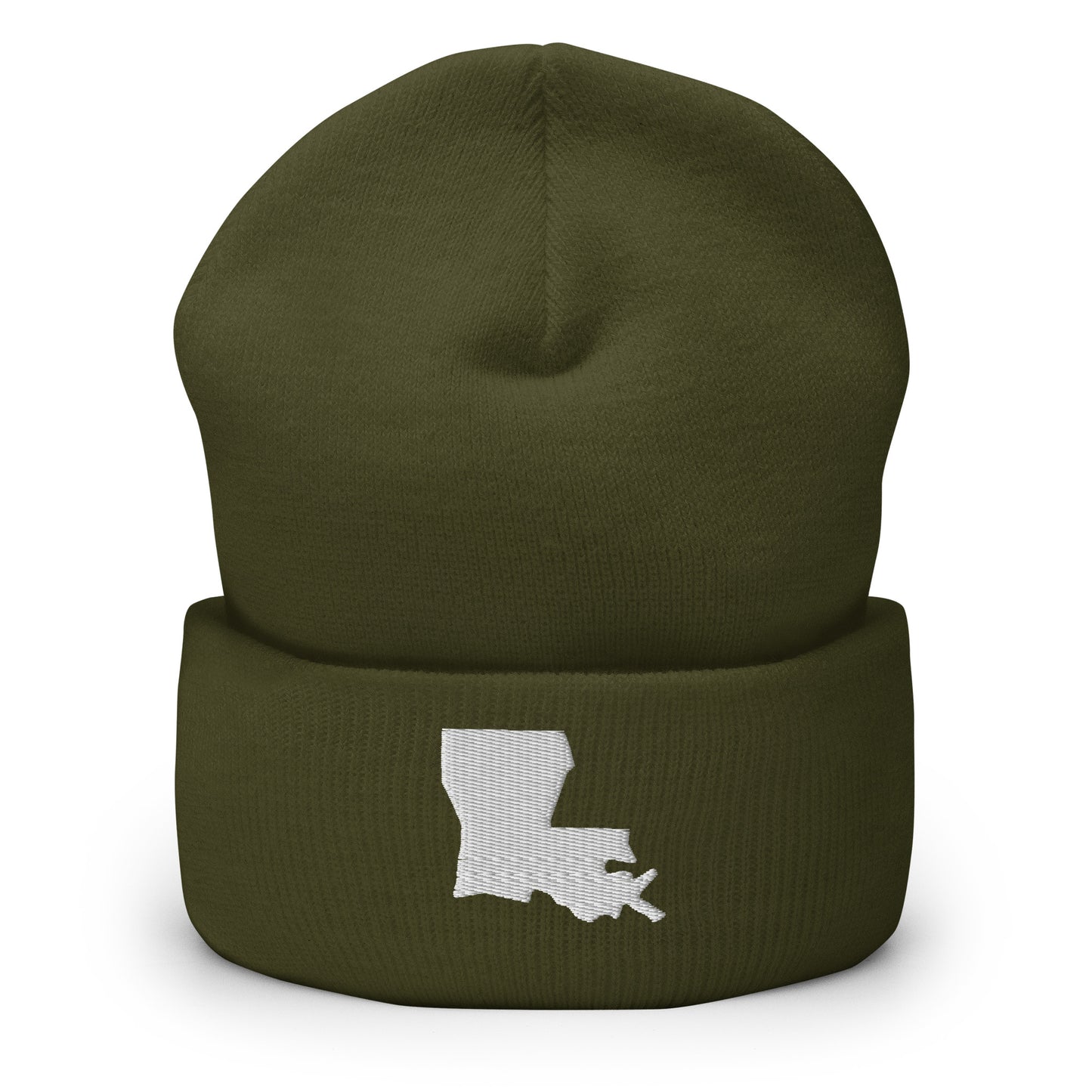 Louisiana State Silhouette Cuffed Beanie Hat