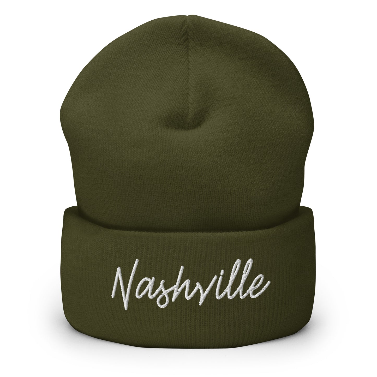 Nashville Retro Script Cuffed Beanie Hat