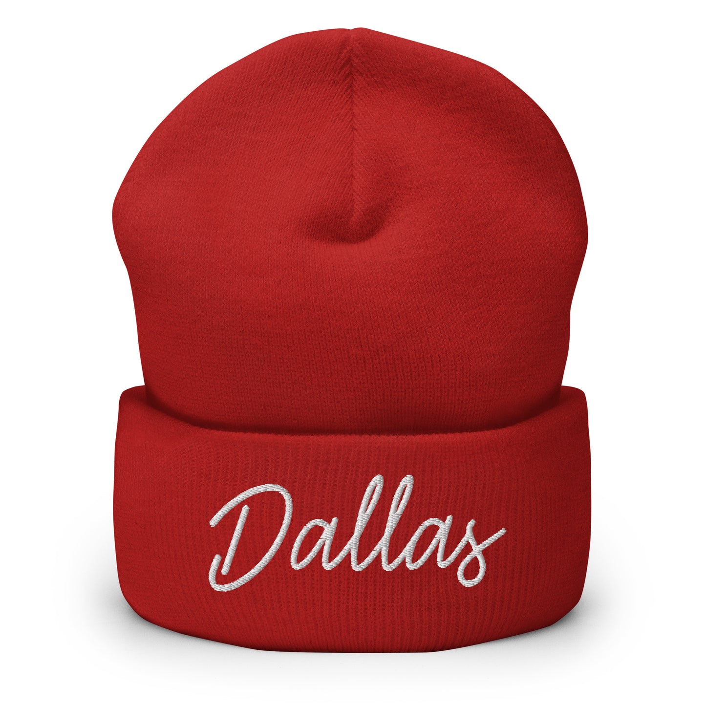 Dallas Retro Script Cuffed Beanie Hat