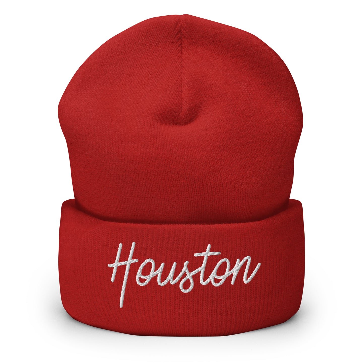 Houston Retro Script Cuffed Beanie Hat