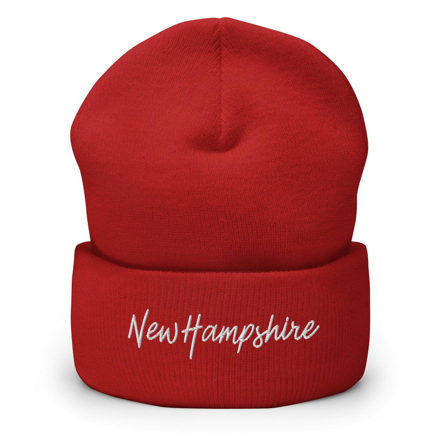 New Hampshire Retro Script Cuffed Beanie Hat
