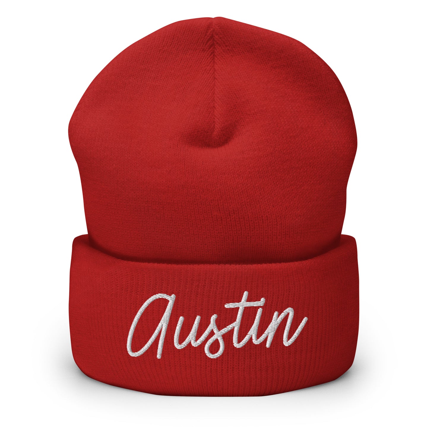 Austin Retro Script Cuffed Beanie Hat