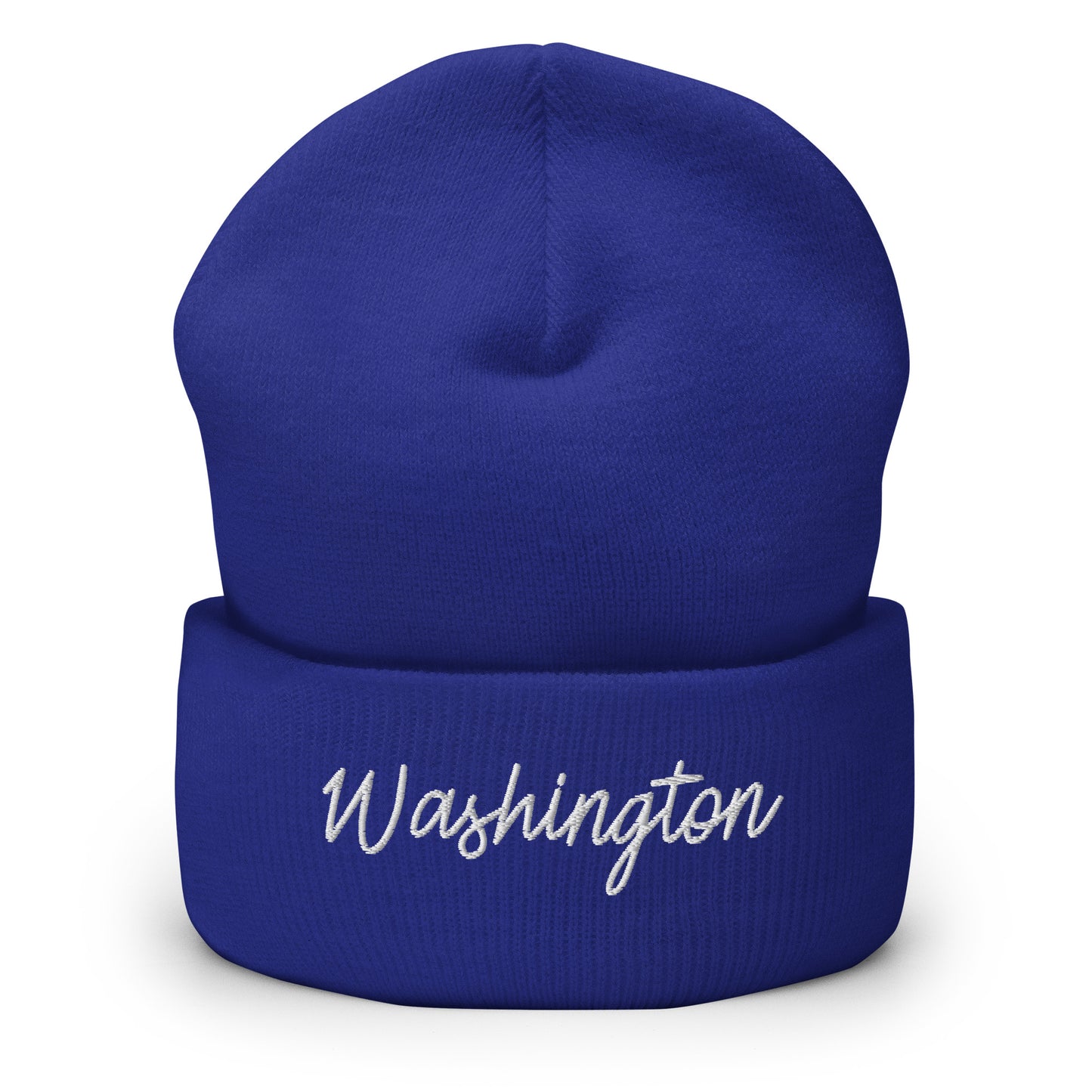 Washington Retro Script Cuffed Beanie Hat