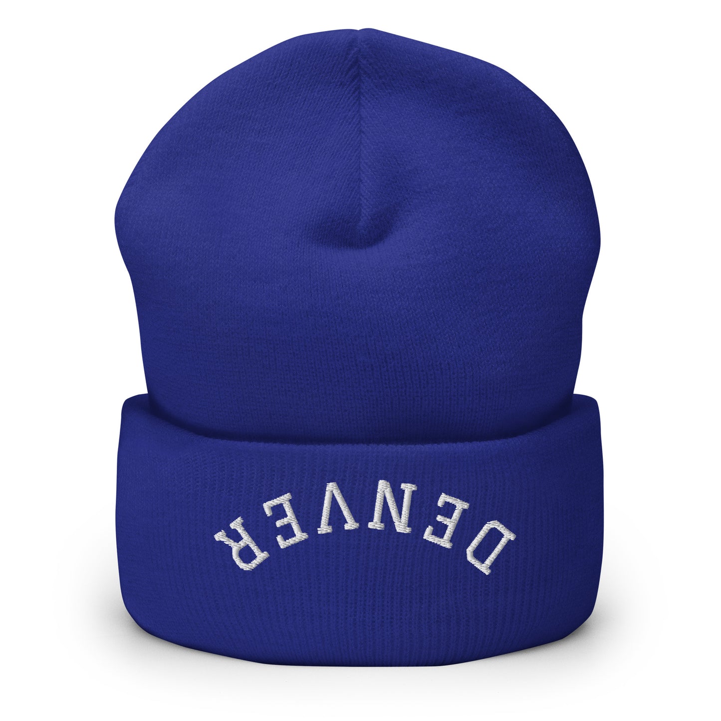 Denver Upside Down Arch Cuffed Beanie Hat