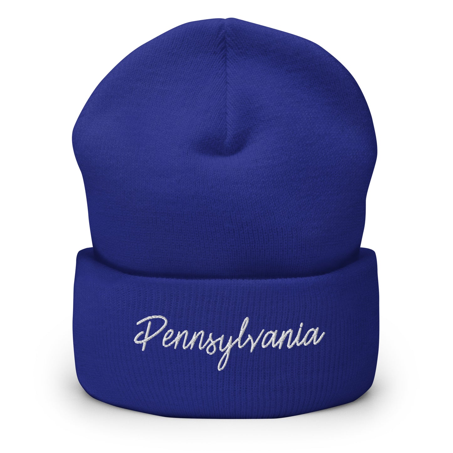 Pennsylvania Retro Script Cuffed Beanie Hat