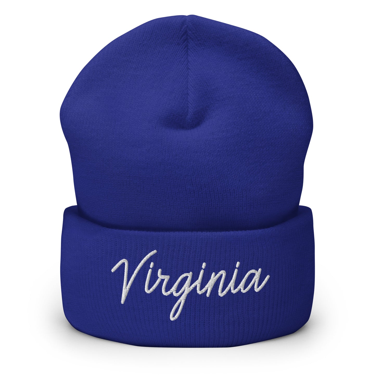 Virginia Retro Script Cuffed Beanie Hat