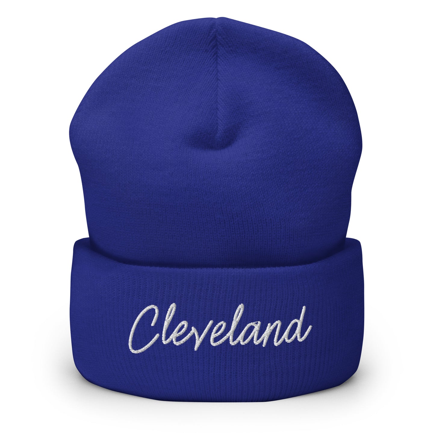 Cleveland Retro Script Cuffed Beanie Hat