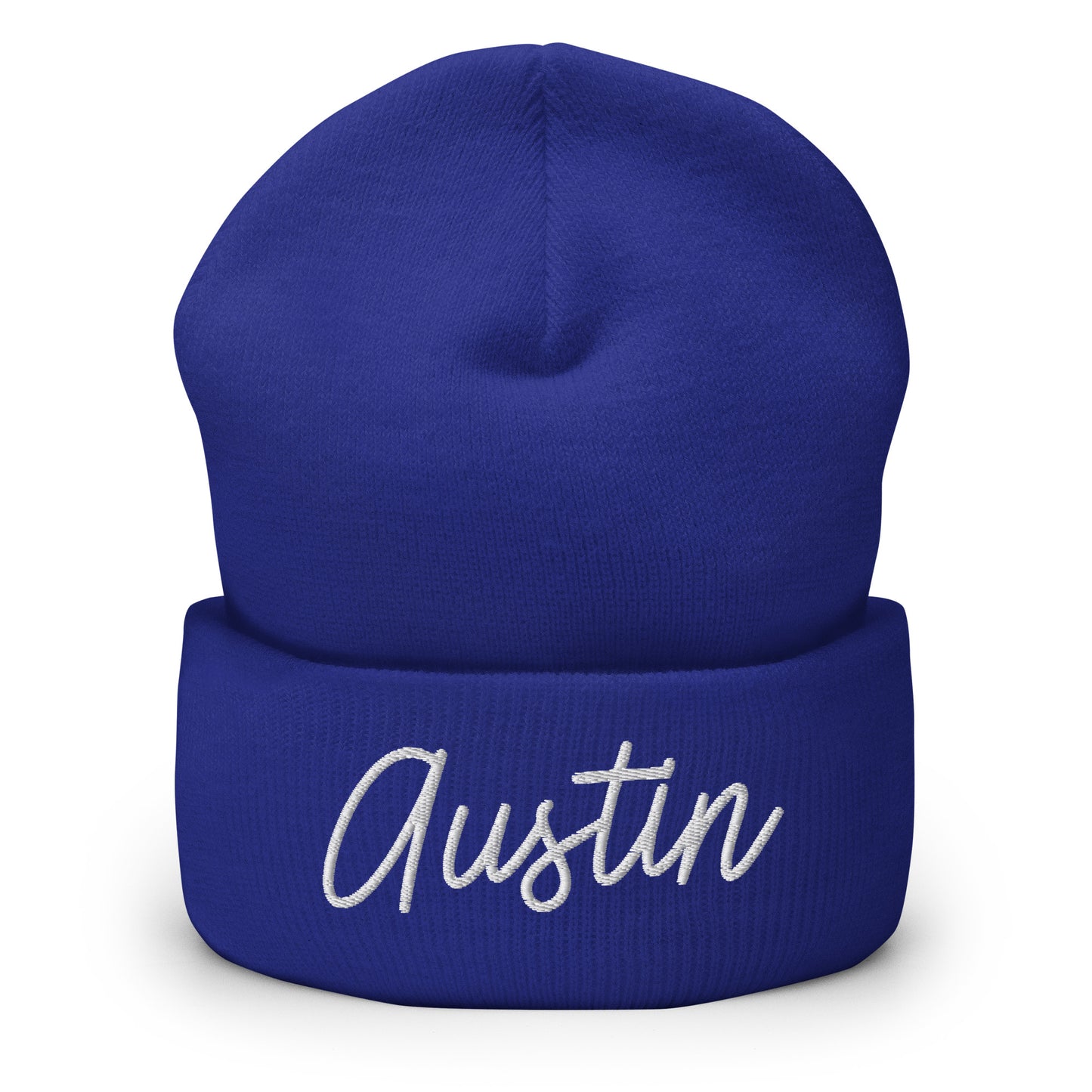 Austin Retro Script Cuffed Beanie Hat