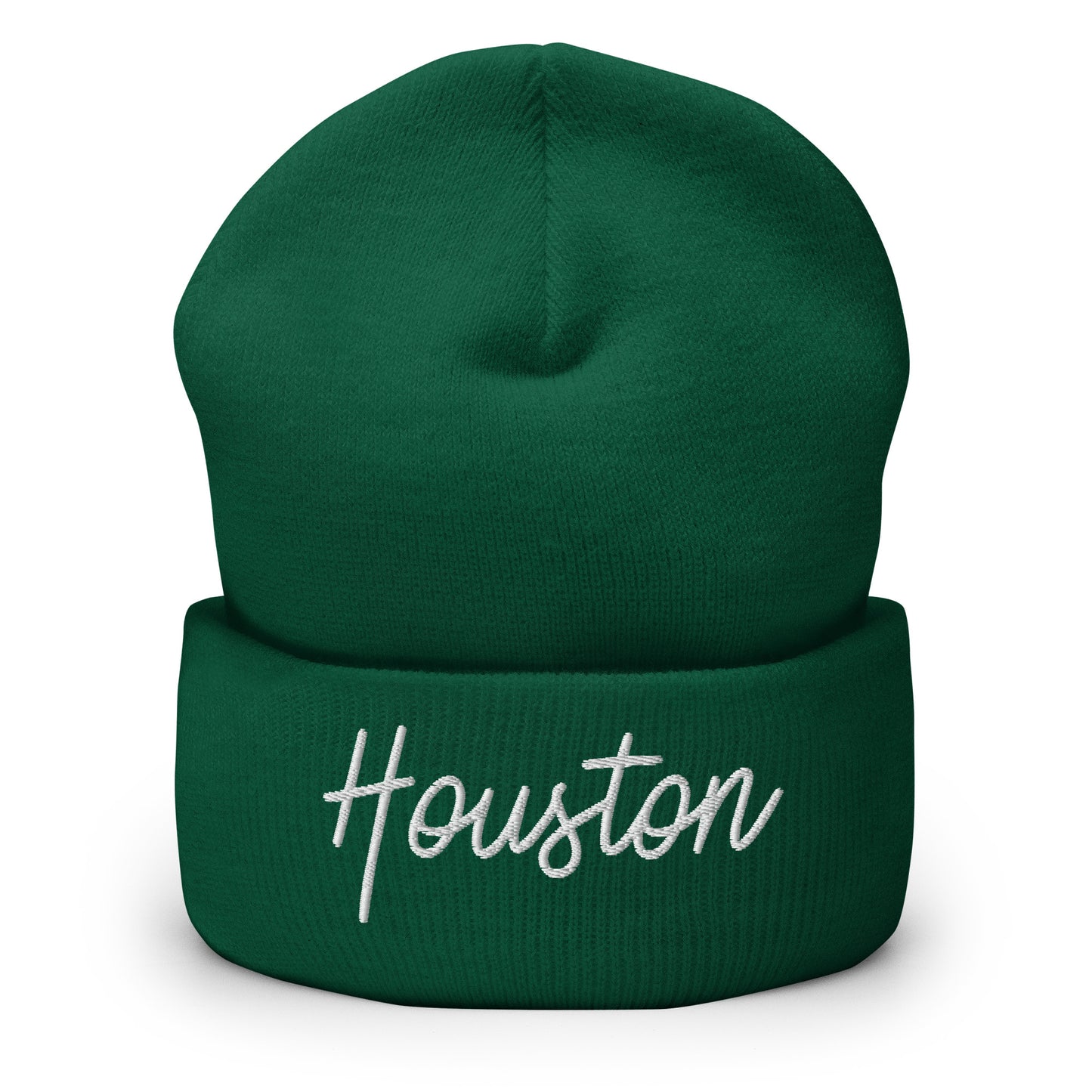 Houston Retro Script Cuffed Beanie Hat