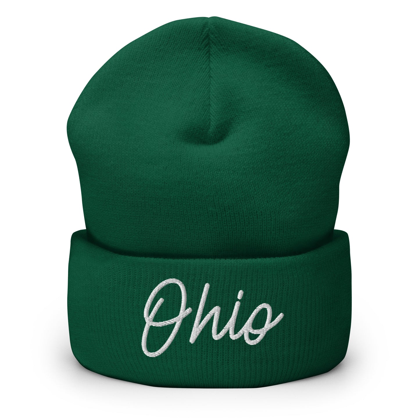 Ohio Retro Script Cuffed Beanie Hat