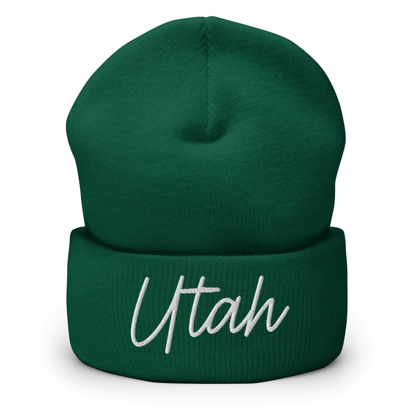 Utah Retro Script Cuffed Beanie Hat