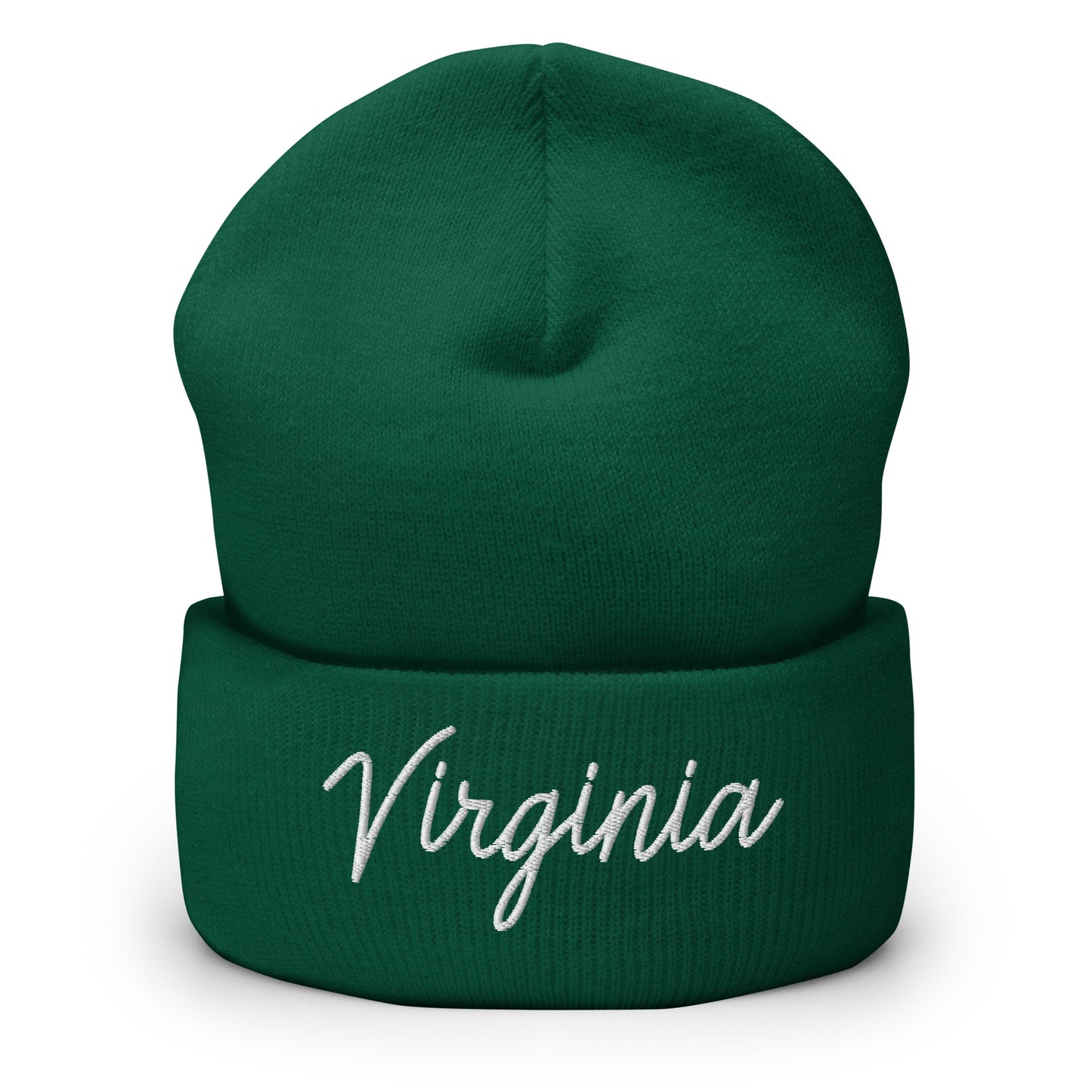 Virginia Retro Script Cuffed Beanie Hat