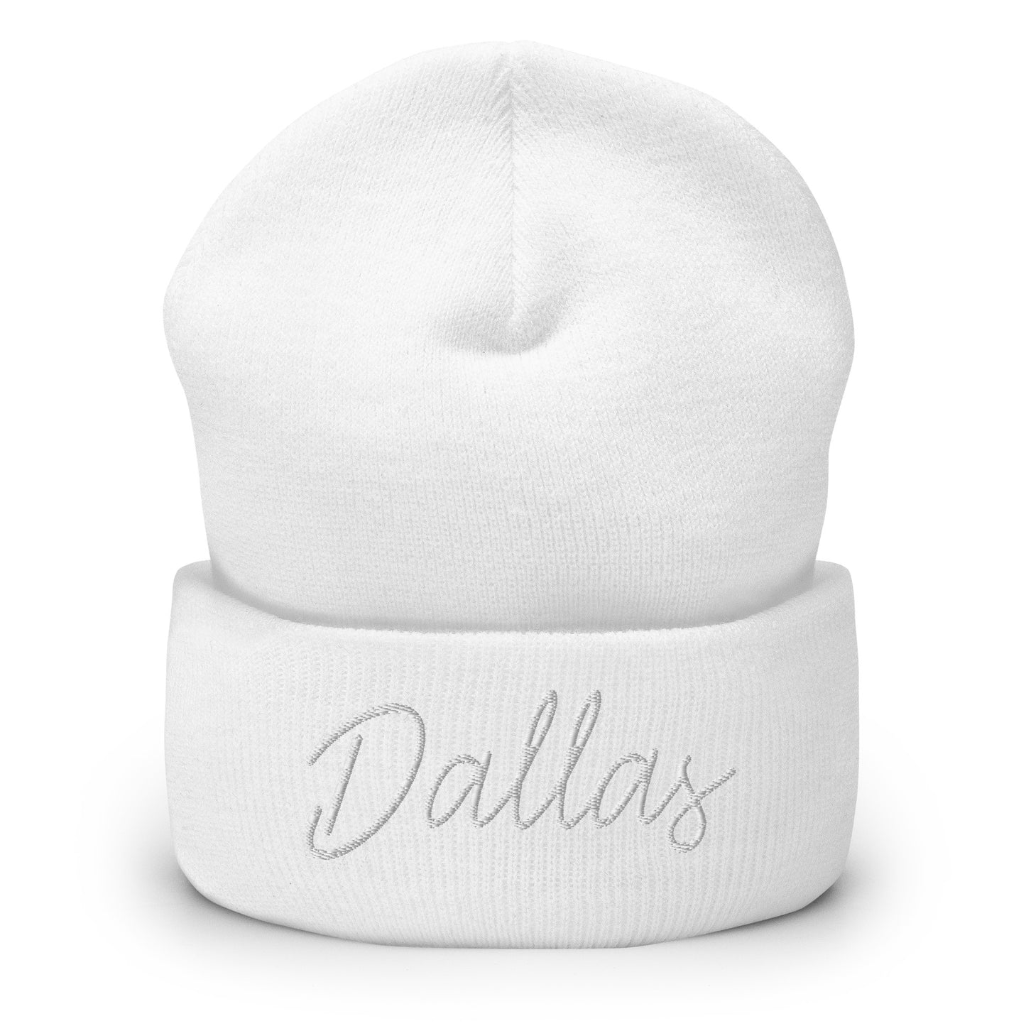 Dallas Retro Script Cuffed Beanie Hat