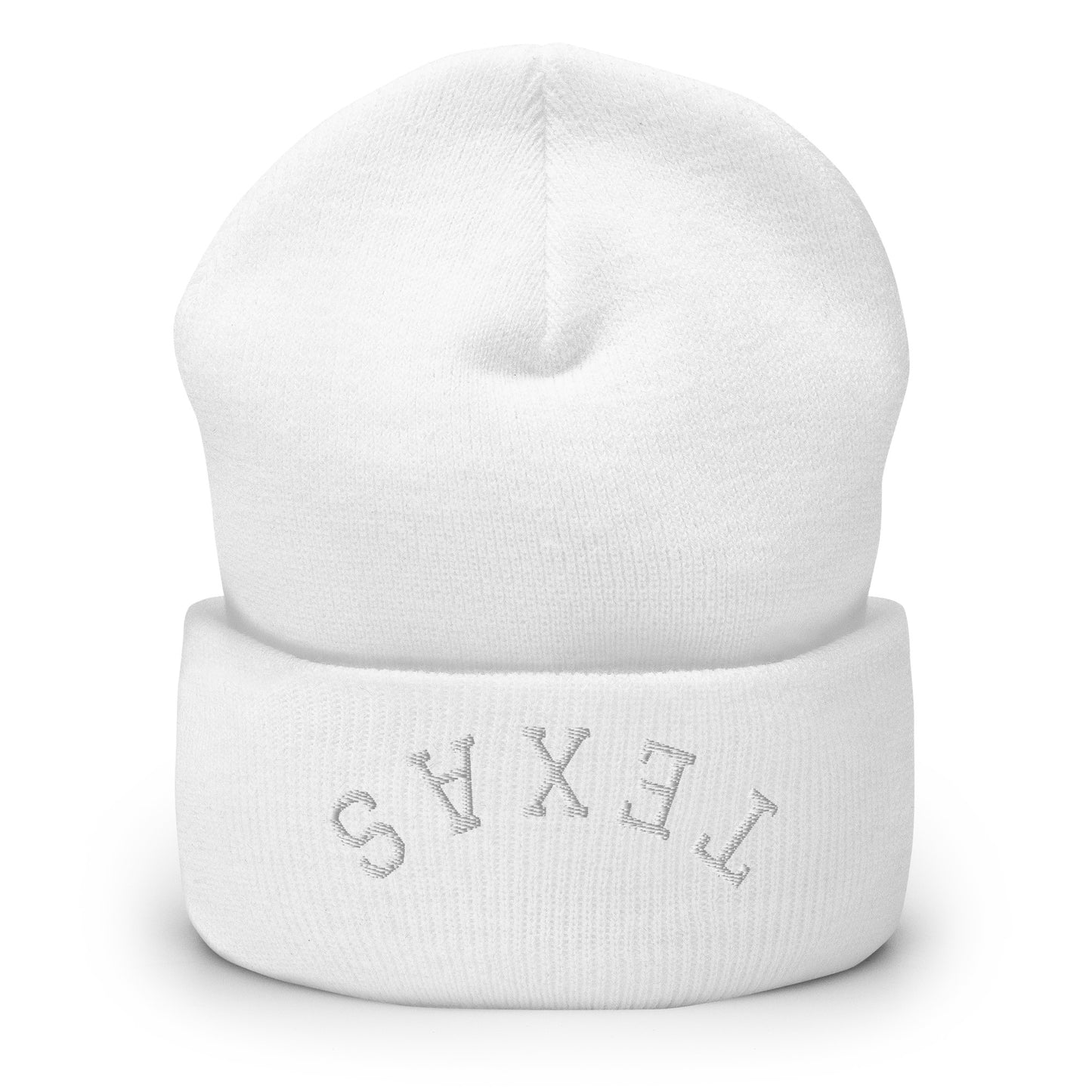 Texas Upside Down Arch Cuffed Beanie Hat