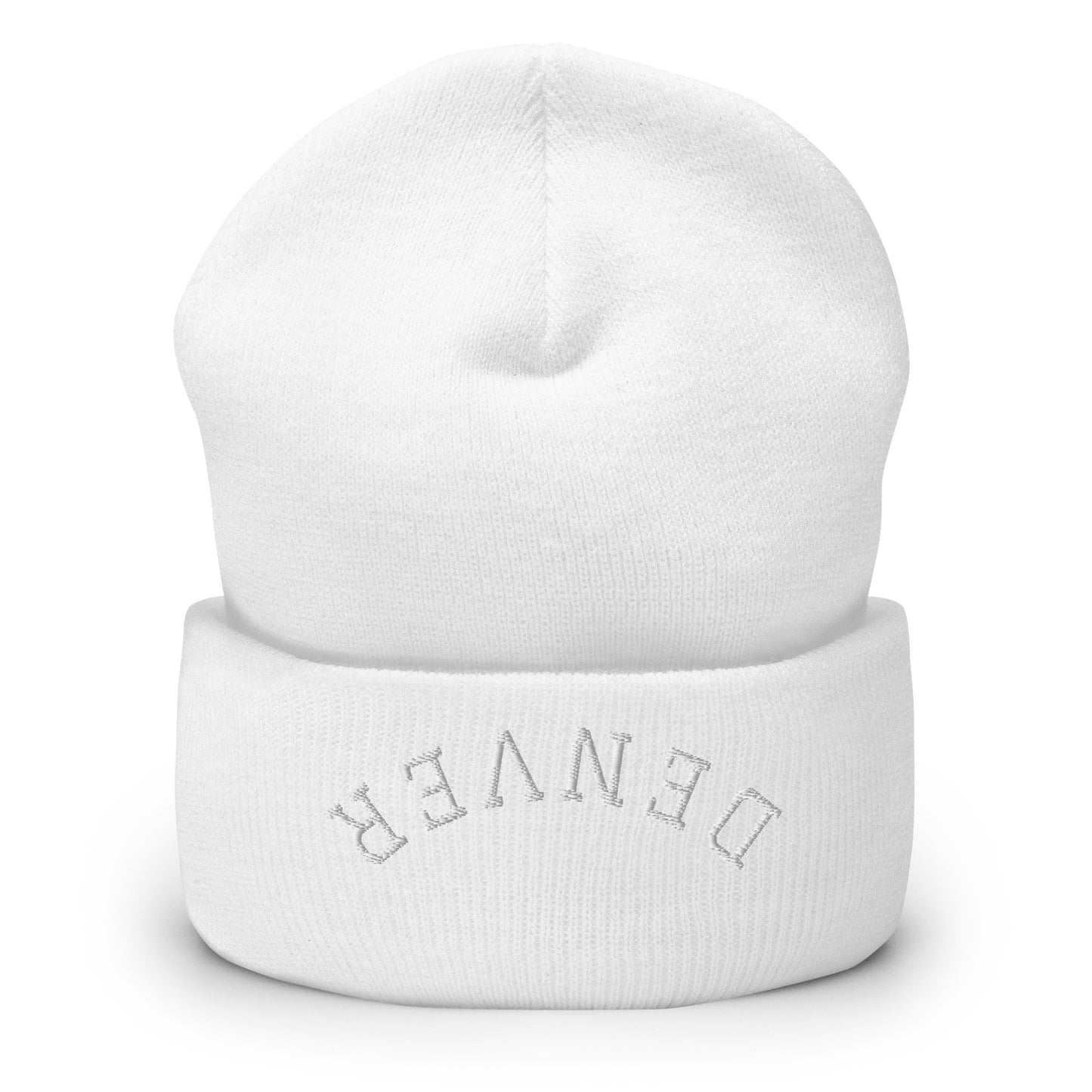 Denver Upside Down Arch Cuffed Beanie Hat