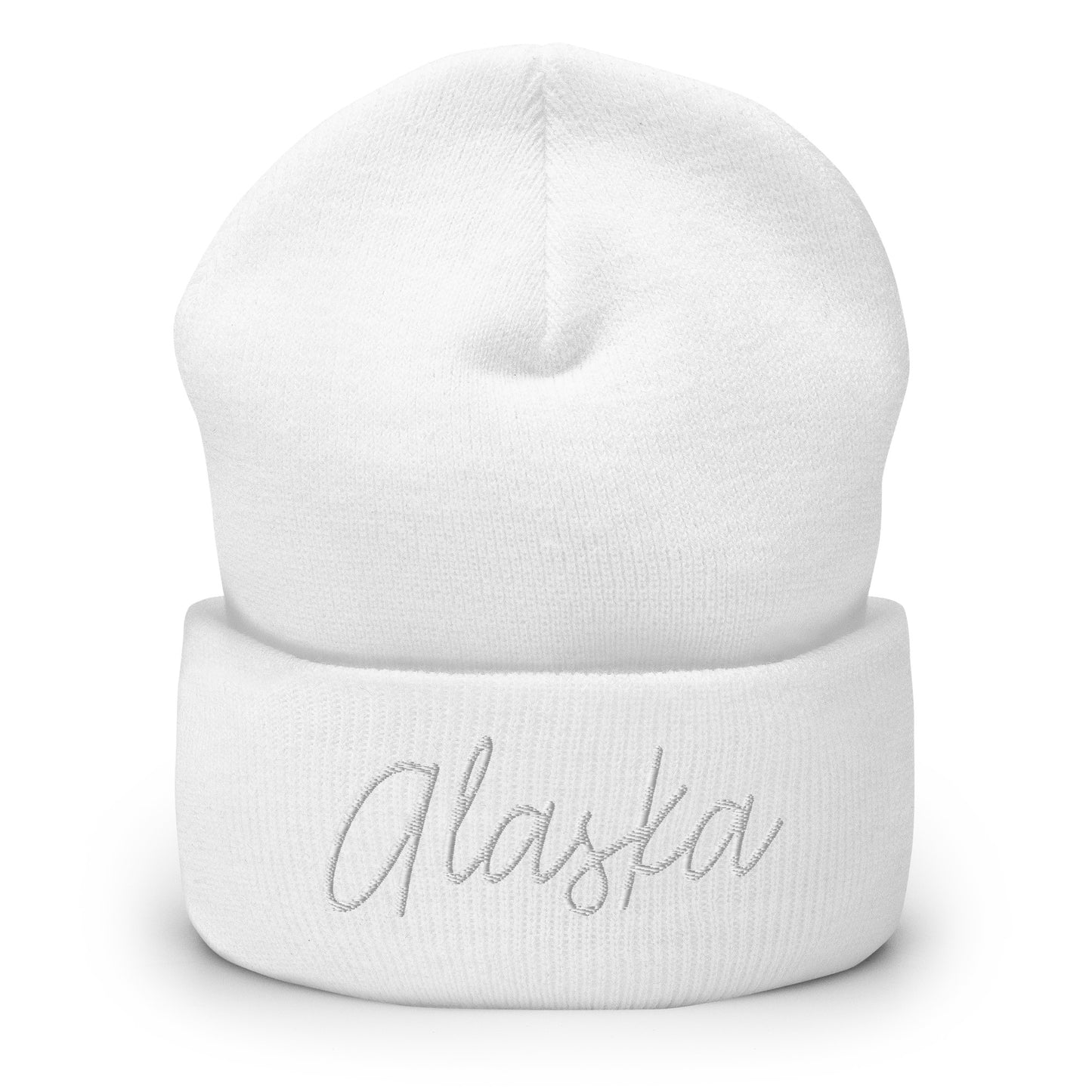 Alaska Retro Script Cuffed Beanie Hat