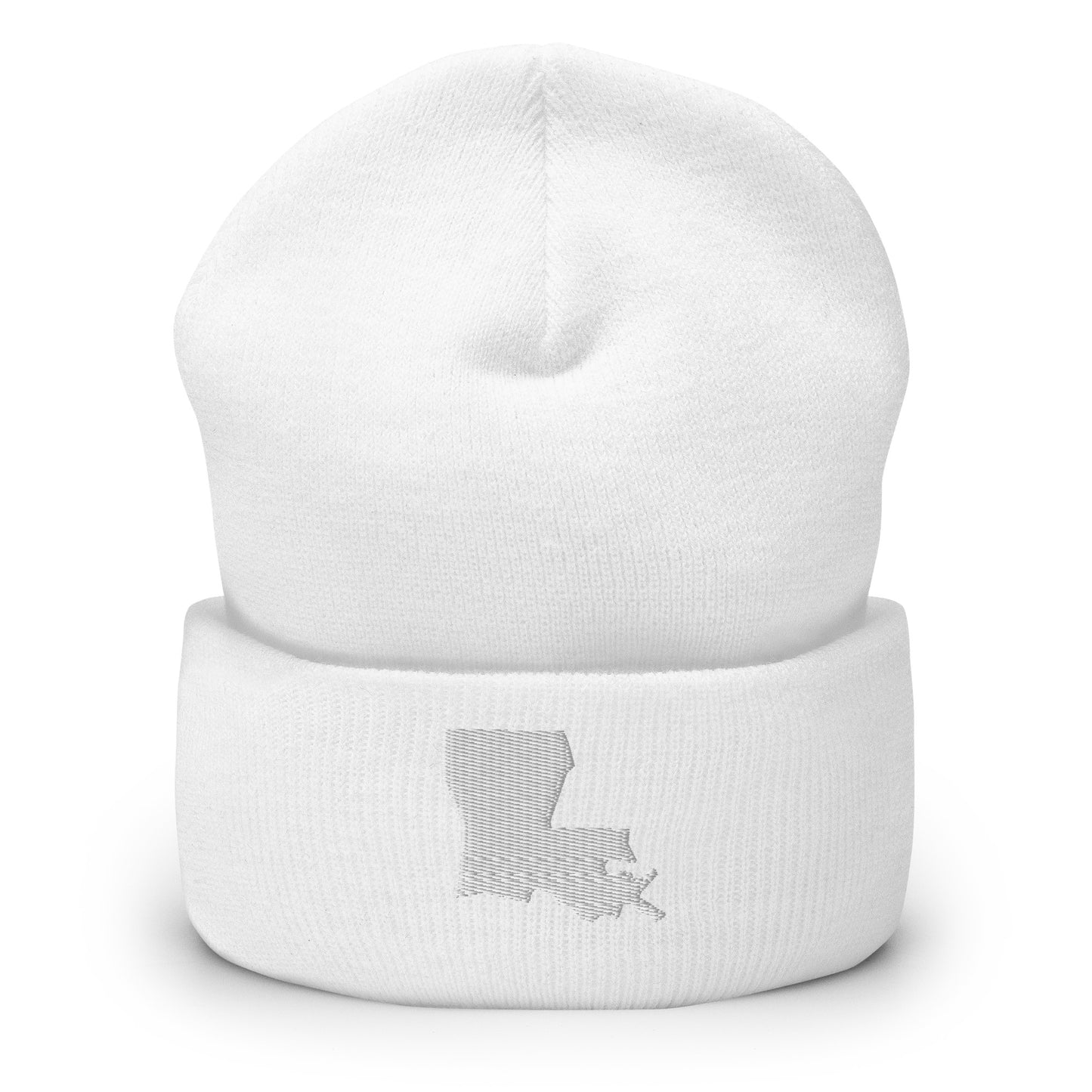 Louisiana State Silhouette Cuffed Beanie Hat