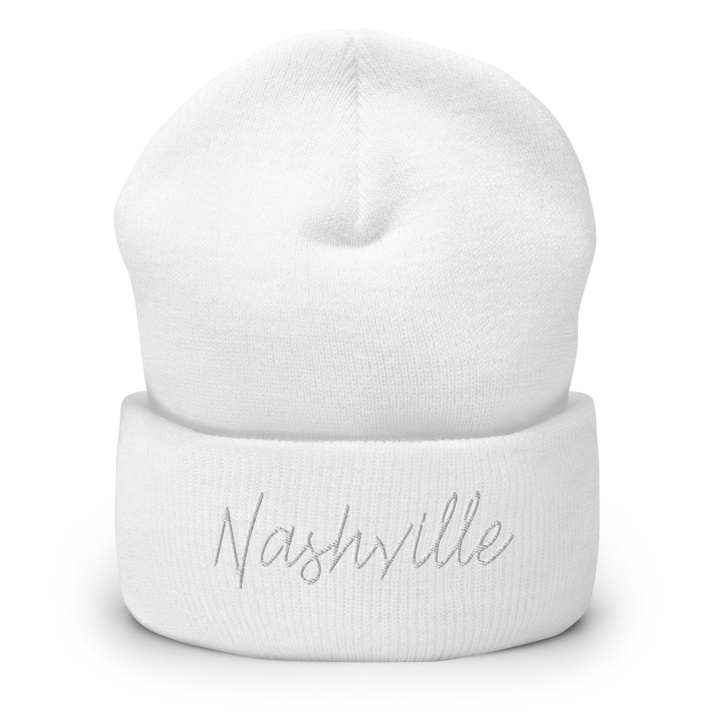 Nashville Retro Script Cuffed Beanie Hat