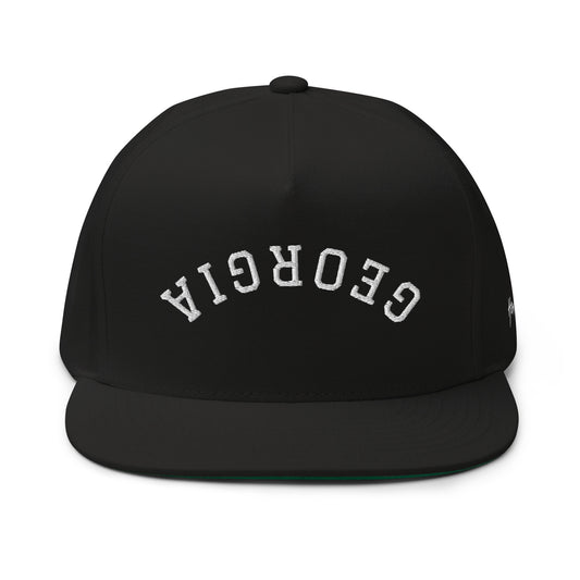 Georgia Upside Down Arch 5 Panel A-Frame Snapback Hat