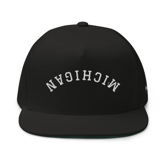 Michigan Upside Down Arch 5 Panel A-Frame Snapback Hat