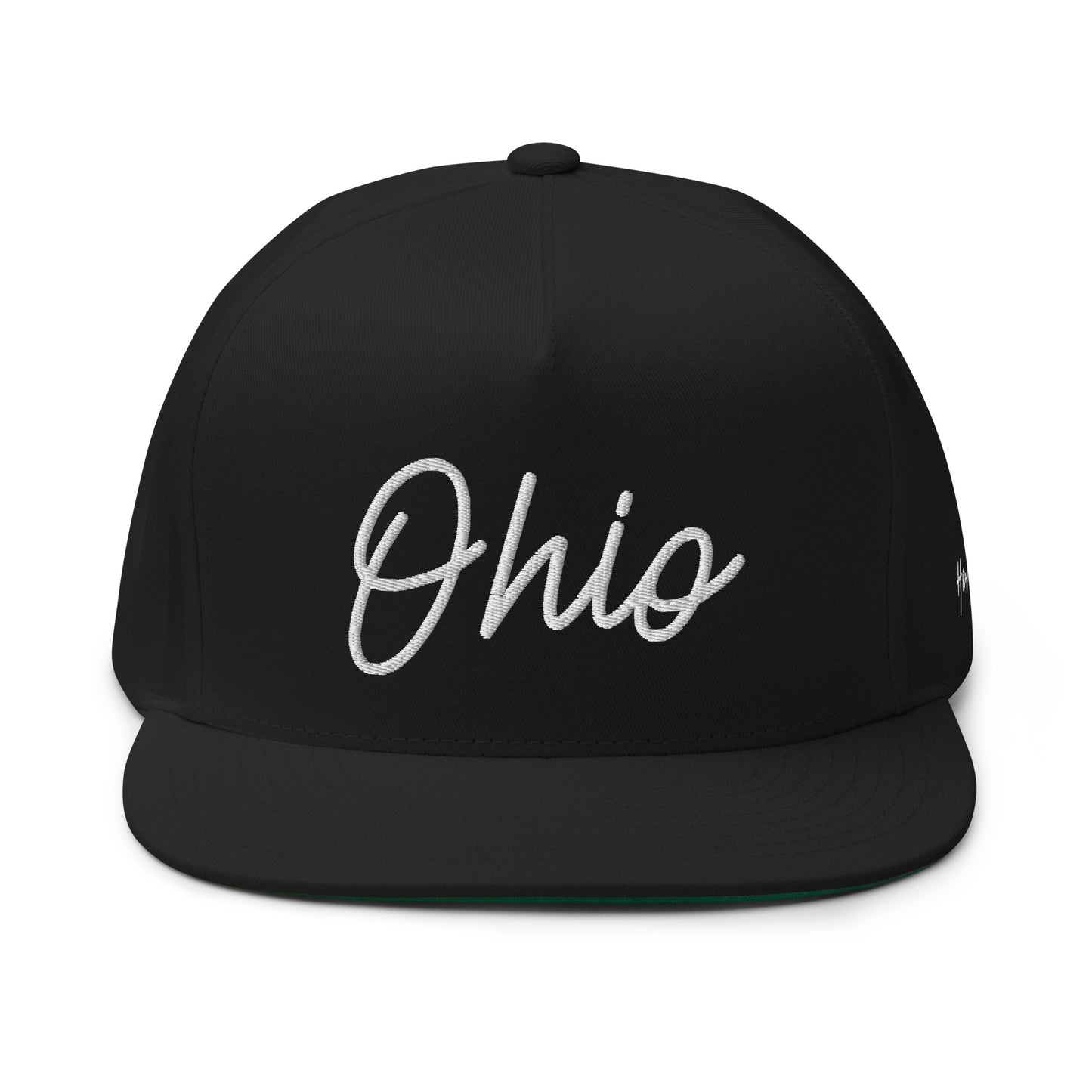 Ohio Retro Script 5 Panel A-Frame Snapback Hat