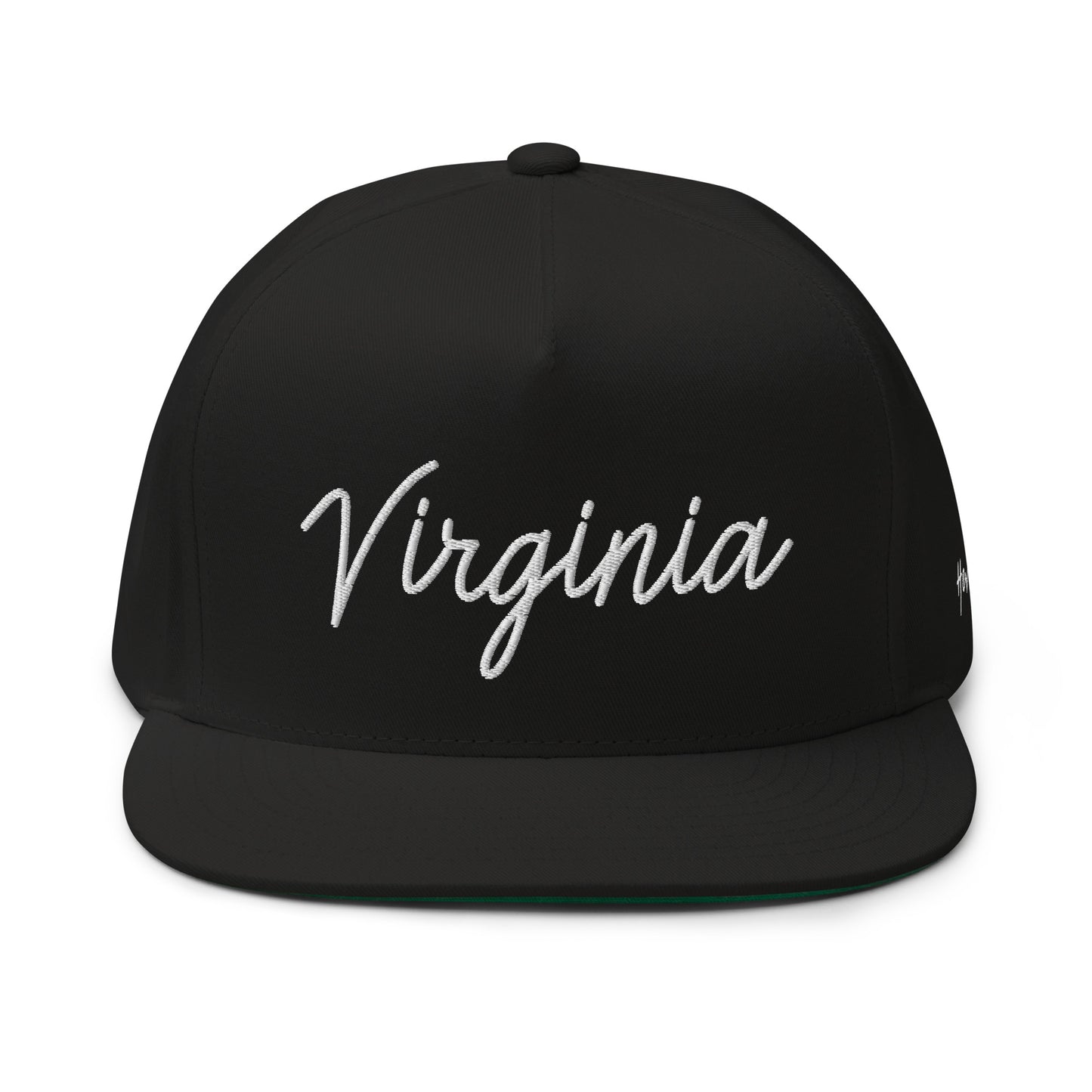 Virginia Retro Script 5 Panel A-Frame Snapback Hat