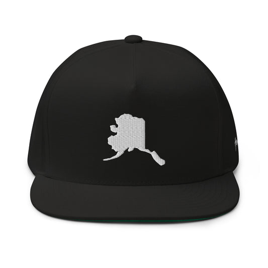 Alaska State Silhouette 5 Panel A-Frame Snapback Hat