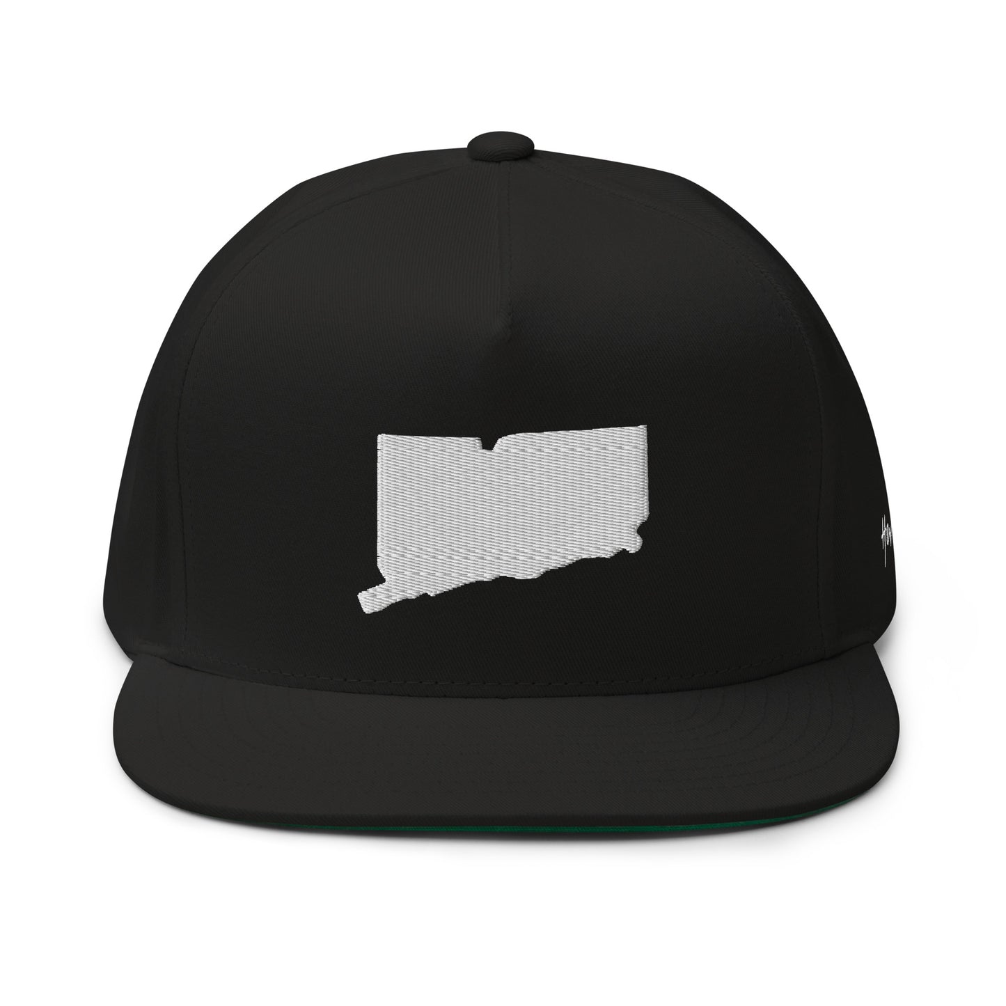 Connecticut State Silhouette 5 Panel A-Frame Snapback Hat