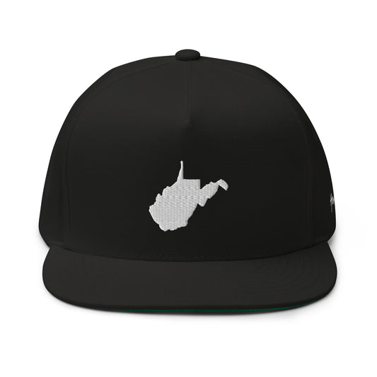 West Virginia State Silhouette 5 Panel A-Frame Snapback Hat