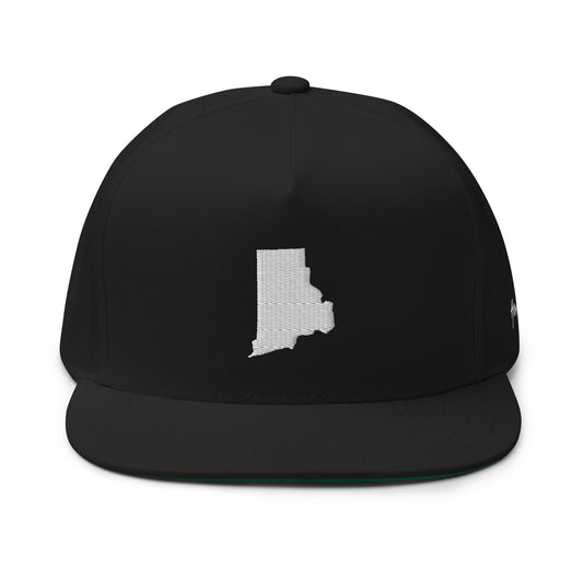 Rhode Island State Silhouette 5 Panel A-Frame Snapback Hat