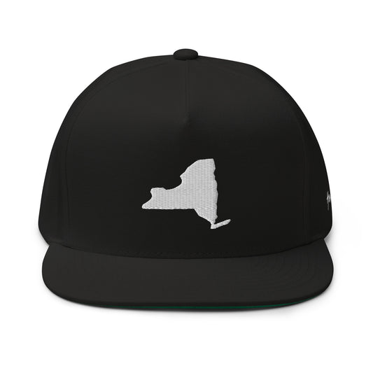 New York State Silhouette 5 Panel A-Frame Snapback Hat