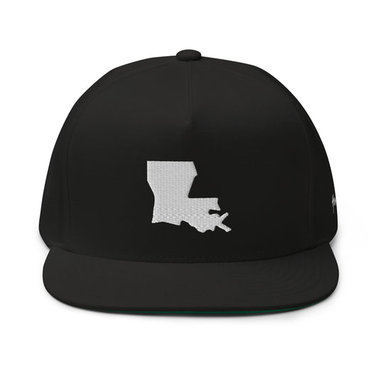 Louisiana State Silhouette 5 Panel A-Frame Snapback Hat