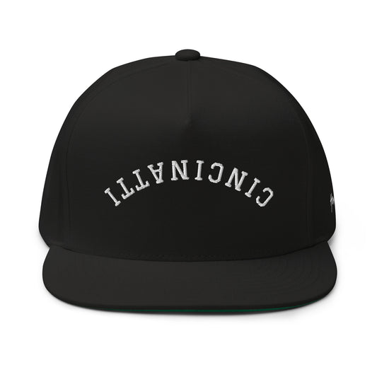 Cincinnati Upside Down Arch 5 Panel A-Frame Snapback Hat