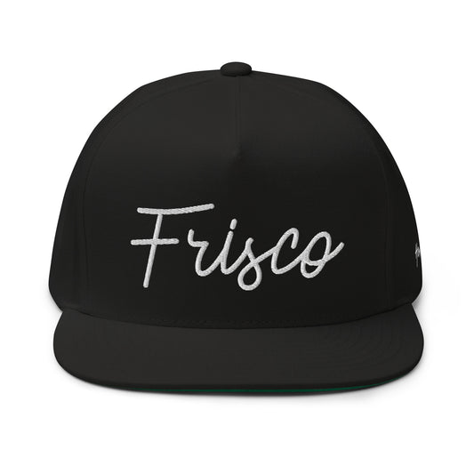 Frisco Retro Script 5 Panel A-Frame Snapback Hat