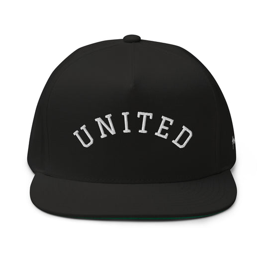 United States USA "United" Arch 5 Panel A-Frame Snapback Hat