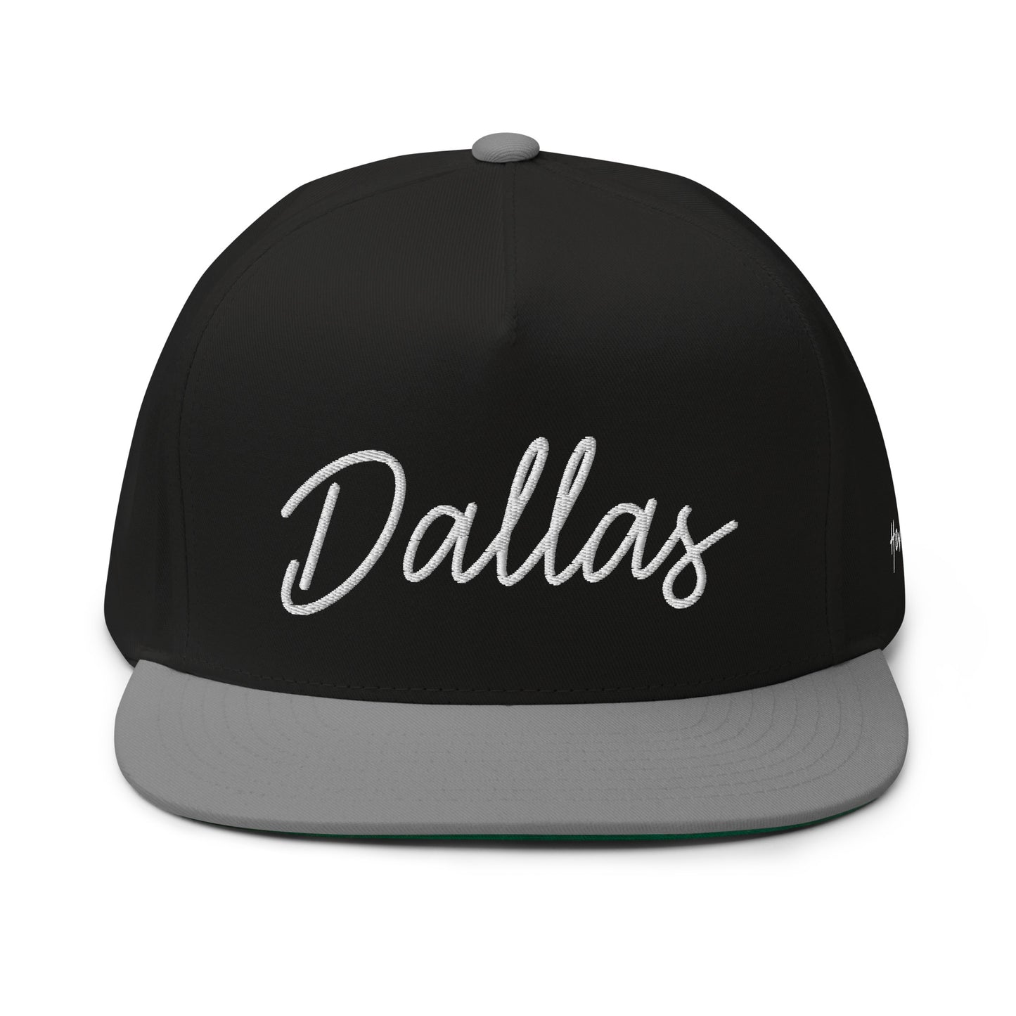 Dallas Retro Script 5 Panel A-Frame Snapback Hat