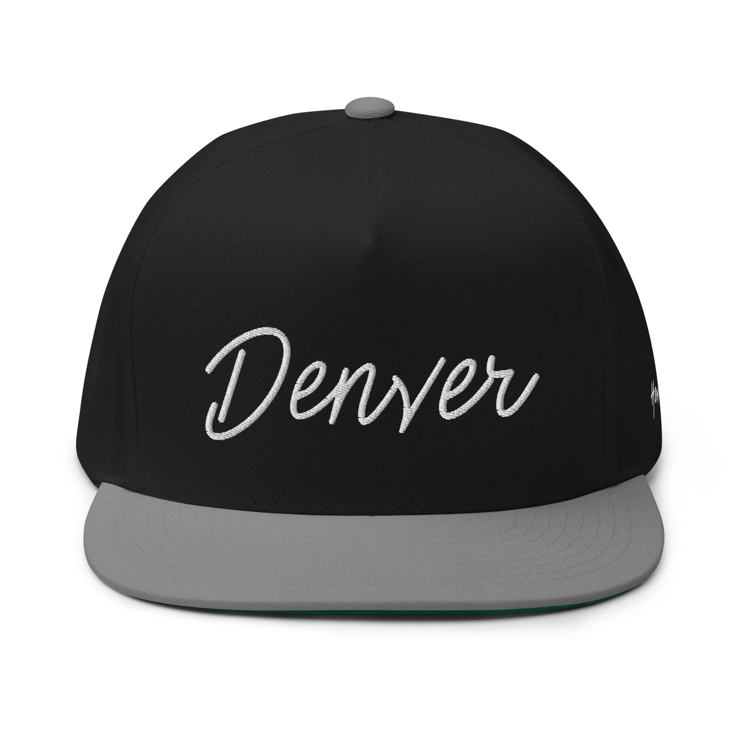 Denver Retro Script 5 Panel A-Frame Snapback Hat